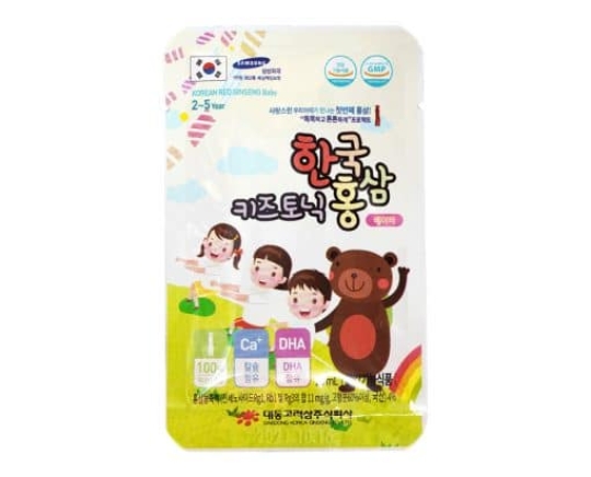Nước hồng Sâm cho bé 2-5 Tuổi 30 gói * 20ml – DAEDONG